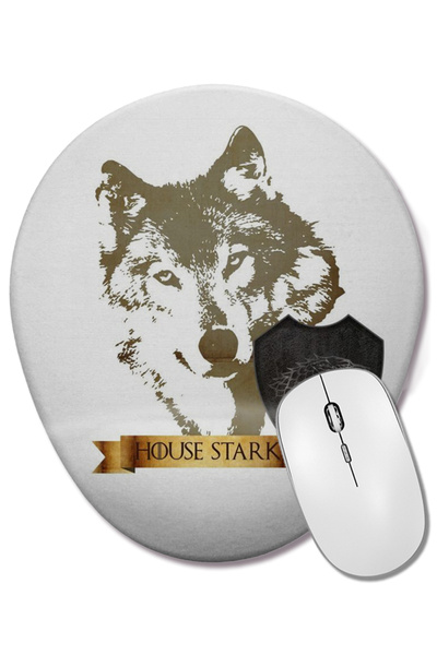 BASKI DÜNYASI Οβάλ ποντίκι με υποστήριξη καρπού House Stark