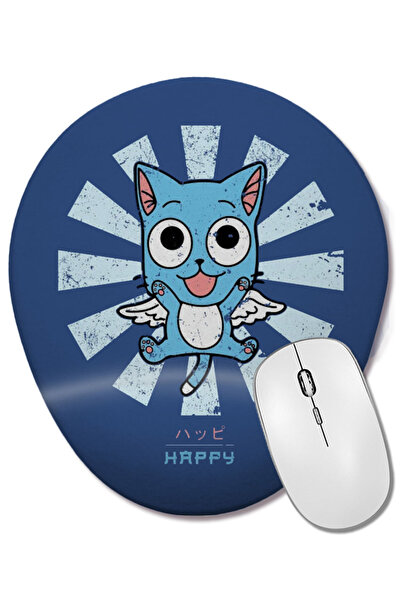 BASKI DÜNYASI Happy Fairy Tail Retro Japanese Mouse Pad oval cu suport pentru...