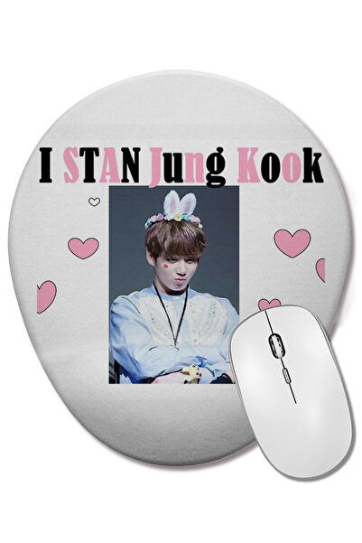 BASKI DÜNYASI Mouse Pad oval cu suport pentru încheietura mâinii Bts Jung Koo...