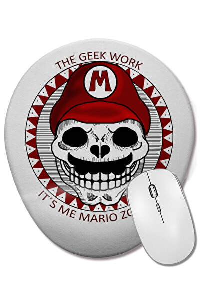 BASKI DÜNYASI Ο Mario με έχει στηρίξει τον καρπό του, οβάλ ποντίκι με επιφάνε...