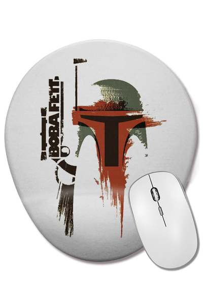 BASKI DÜNYASI Οβάλ ποντίκι με υποστήριξη καρπού Bobba Fett
