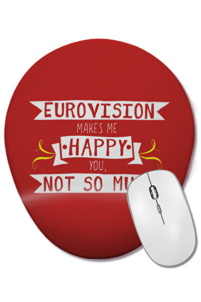 BASKI DÜNYASI Eurovision mă face fericit, tu nu atât de mult, mouse pad oval ...