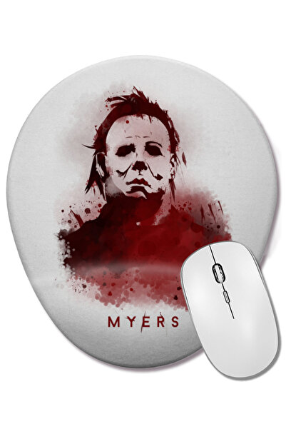 BASKI DÜNYASI Mouse Pad oval cu suport pentru încheietura mâinii Michael Jackson