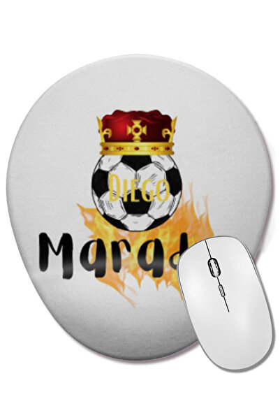 BASKI DÜNYASI Диего Армандо Марадона подложка за китка овална подложка за мишка