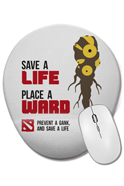 BASKI DÜNYASI Dota 2 Save A Life Οβάλ ποντίκι με υποστήριξη καρπού