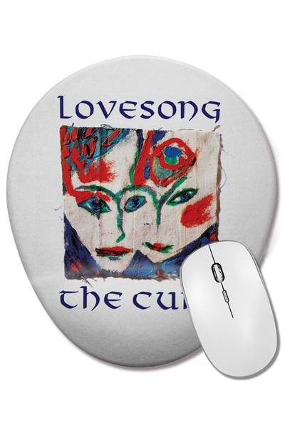 BASKI DÜNYASI Lovesong The Cure Οβάλ ποντίκι με υποστήριξη καρπού