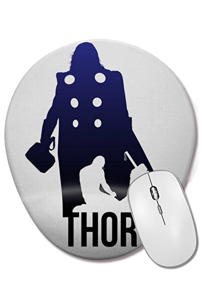 BASKI DÜNYASI Mouse Pad oval The Avengers Thor cu suport pentru încheietura m...