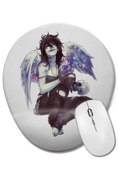 BASKI DÜNYASI Mouse Pad oval Ceifadora cu suport pentru încheietura mâinii