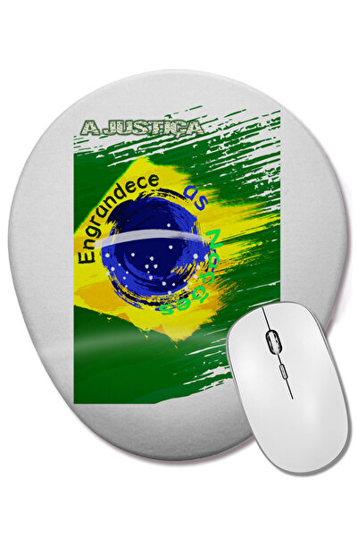 BASKI DÜNYASI A Justiça Engrandece Mouse Pad oval cu suport pentru încheietur...