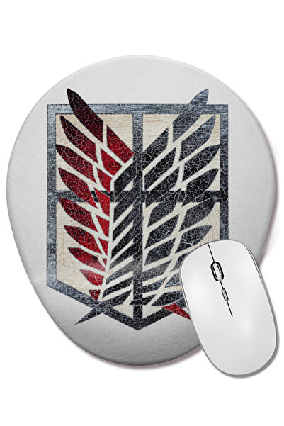BASKI DÜNYASI Attack On Titan Scoutıng Legıon Mouse Pad oval cu suport pentru...