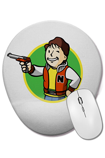 BASKI DÜNYASI Fallout Fan Boy Οβάλ ποντίκι με υποστήριξη καρπού