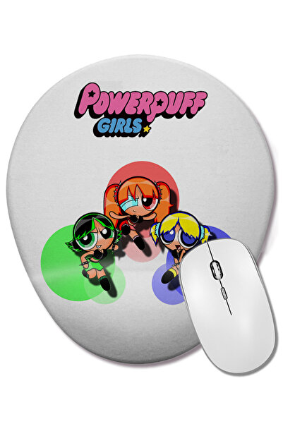 BASKI DÜNYASI Powerpuff Girls 02 Οβάλ ποντίκι με υποστήριξη καρπού