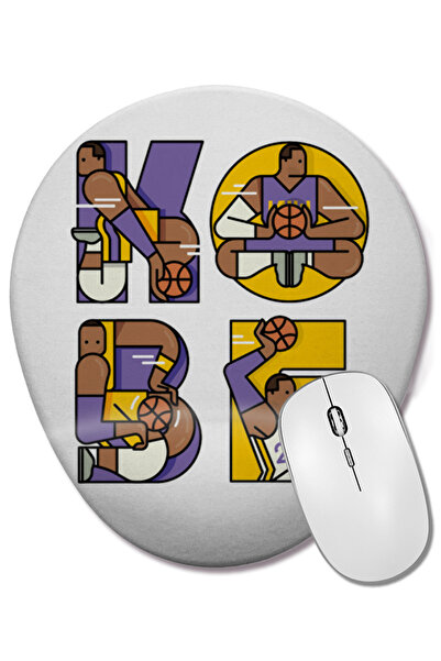 BASKI DÜNYASI Mouse Pad oval cu suport pentru încheietura mâinii Kobe Bryant ...