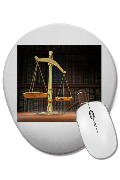 BASKI DÜNYASI Οβάλ ποντίκι ποντικιούζουσας με υποστήριξη καρπού, με τον εκτυπ...