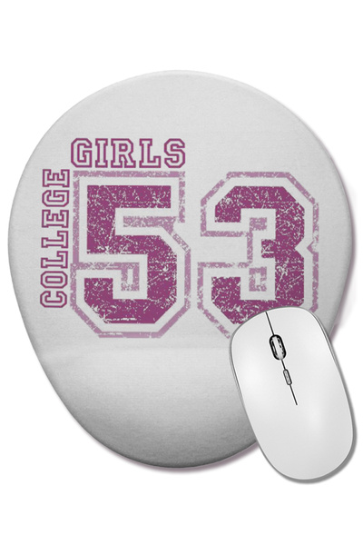 BASKI DÜNYASI Mouse Pad oval College 53 cu suport pentru încheietura mâinii