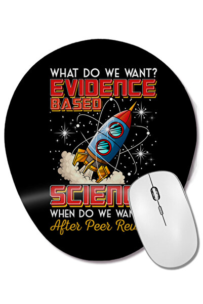 BASKI DÜNYASI Mouse Pad oval cu suport pentru încheietura mâinii, cu fraza am...