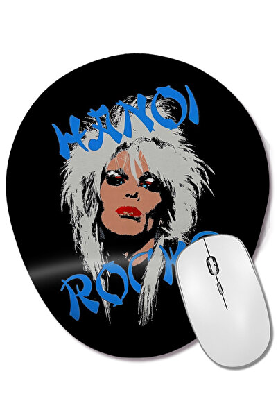 BASKI DÜNYASI Mouse Pad oval Hanoi Rocks cu suport pentru încheietura mâinii