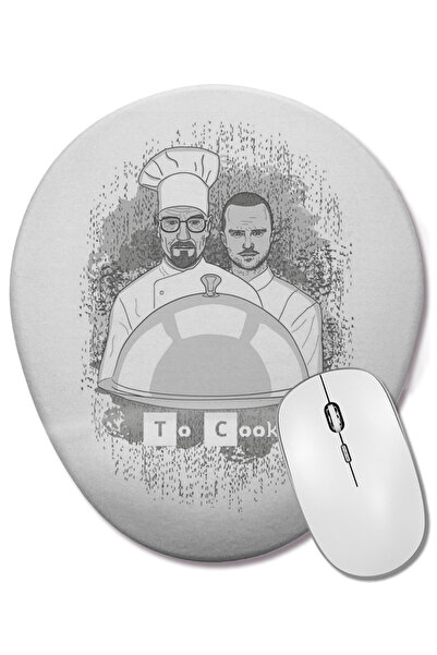 BASKI DÜNYASI Οβάλ ποντίκι με υποστήριξη καρπού για το Cooking Breaking Bad