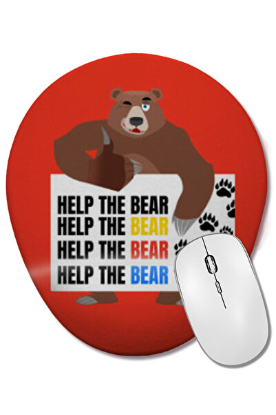 BASKI DÜNYASI ΕΥΚΟΛΟΠΟΙΗΣΤΕ ΤΟ ΑΡΚΟΥΔΑ Οβάλ ποντίκι με υποστήριξη καρπού