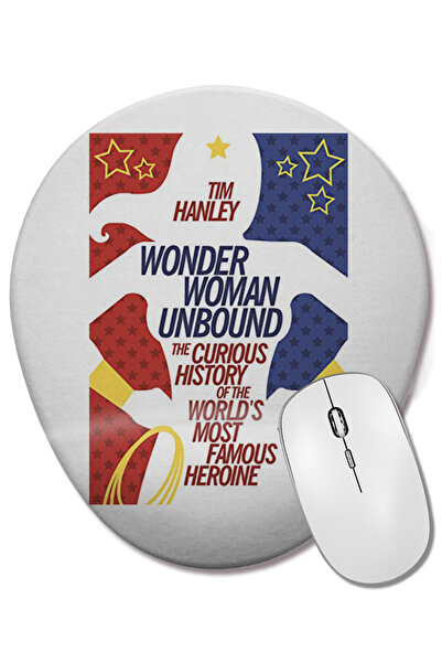 BASKI DÜNYASI Wonder Woman Unbound овална подложка за мишка с опора за китката