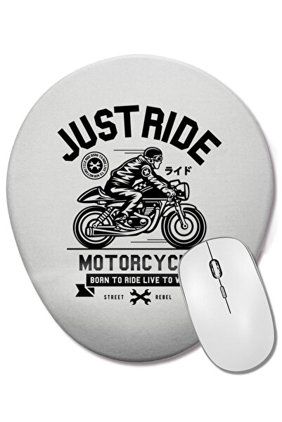 BASKI DÜNYASI Οβάλ ποντίκι ποντικοπληκτήρα με στήριγμα καρπού Just Ride Motor...