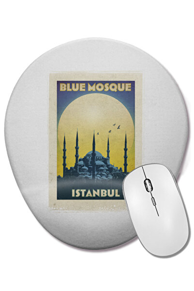 BASKI DÜNYASI Οβάλ ποντίκι υπολογιστή με στήριγμα καρπού του Μουσείου Σουλταν...