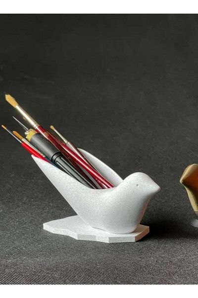 3D Brothers Bird Pencil Holder for Brushes, Pens, Tools