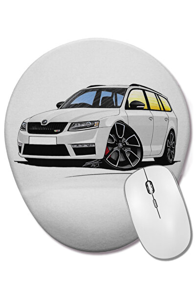 BASKI DÜNYASI Οβάλ ποντίκι ποντικοπληκτήρα Skoda Octavia Mk3 Vrs Estate με στ...