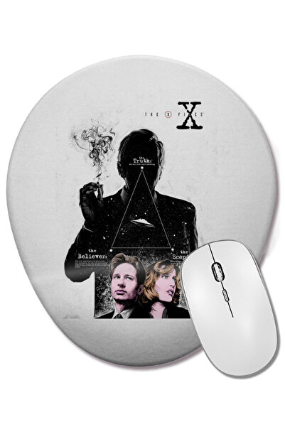 BASKI DÜNYASI Mouse Pad oval The X Files cu suport pentru încheietura mâinii