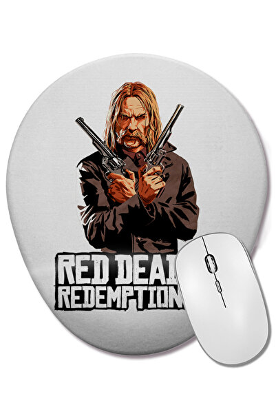 BASKI DÜNYASI Red Dead Redemption 2 Micah Bell Mouse Pad oval cu suport pentru încheietura mâinii