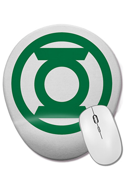 BASKI DÜNYASI Mouse Pad oval Green Lantern cu suport pentru încheietura mâinii