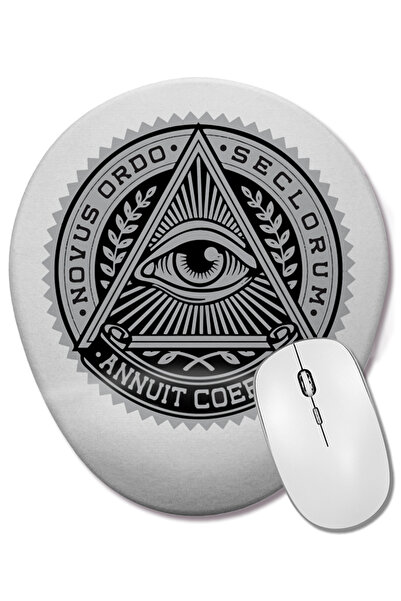 BASKI DÜNYASI NOVUS ORDO Mouse Pad oval cu suport pentru încheietura mâinii