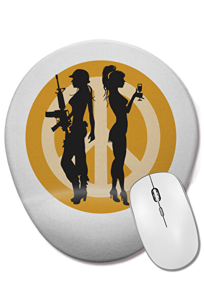 BASKI DÜNYASI Οβάλ ποντίκι με υποστήριξη καρπού Paz e Amor