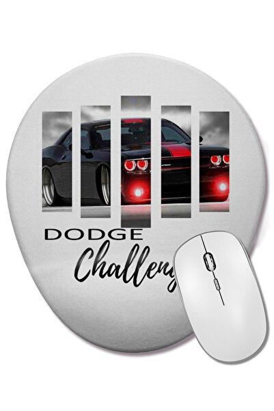 BASKI DÜNYASI Οβάλ ποντίκι ποντικοπληκτήρα Challenger με στήριγμα καρπού