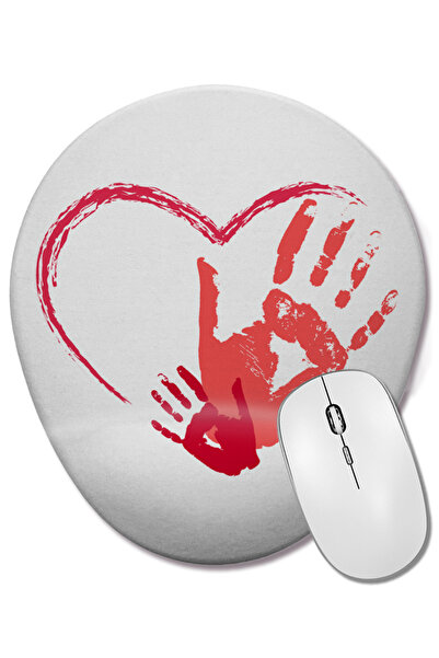 BASKI DÜNYASI Cadou pentru Ziua Mamei 012 Mouse Pad oval cu suport pentru înc...
