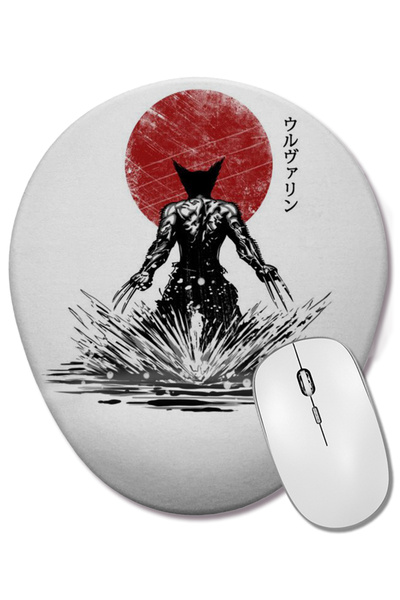 BASKI DÜNYASI Logan Wolverine 01 Οβάλ ποντίκι με υποστήριξη καρπού