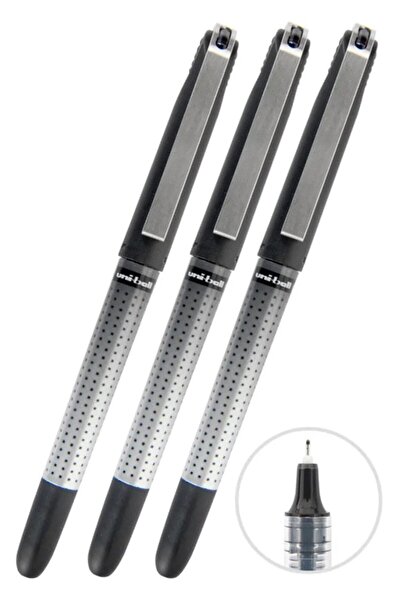 Artlantis Crna pilotska olovka 3 komada Uniball Eye Needle 0,5 mm vrh igle pi...