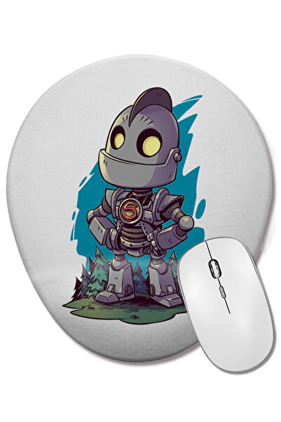 BASKI DÜNYASI Derek Laufman Robot Wrist Supported Oval Mouse Pad