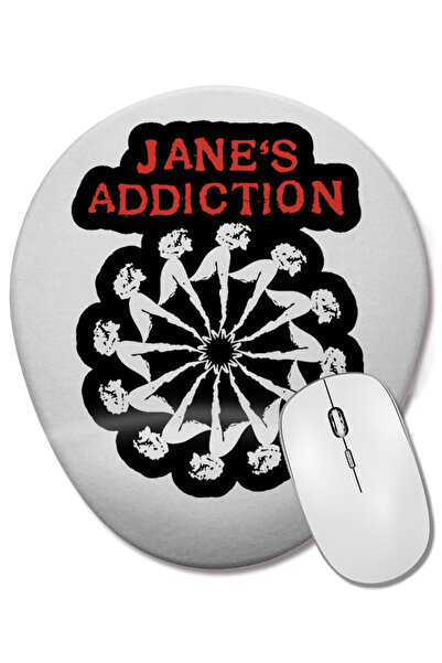 BASKI DÜNYASI Mouse Pad oval Janes Addiction cu suport pentru încheietura mâinii
