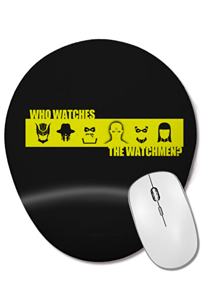 BASKI DÜNYASI Watch Them Mouse Pad oval cu suport pentru încheietura mâinii