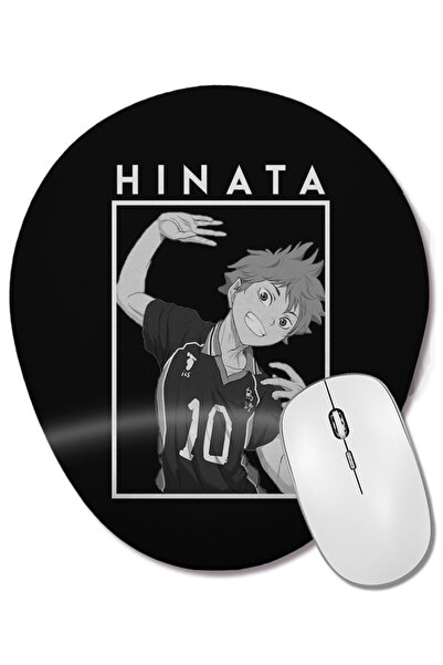 BASKI DÜNYASI Hinata Haikyuu 01 Mouse Pad oval cu suport pentru încheietura m...