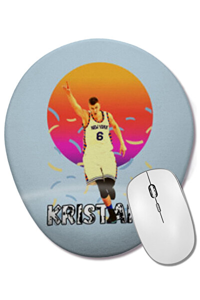 BASKI DÜNYASI Kristaps Porzingis Vintage Art - Legend Basketball Gift Mouse P...
