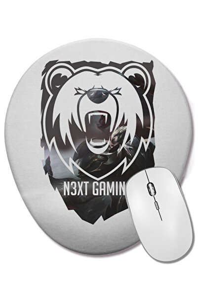 BASKI DÜNYASI Mouse Pad oval Darius Deus Rei cu suport pentru încheietura mâinii