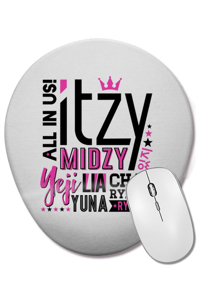 BASKI DÜNYASI Mouse Pad oval cu suport pentru încheietura mâinii, în stil Ita...