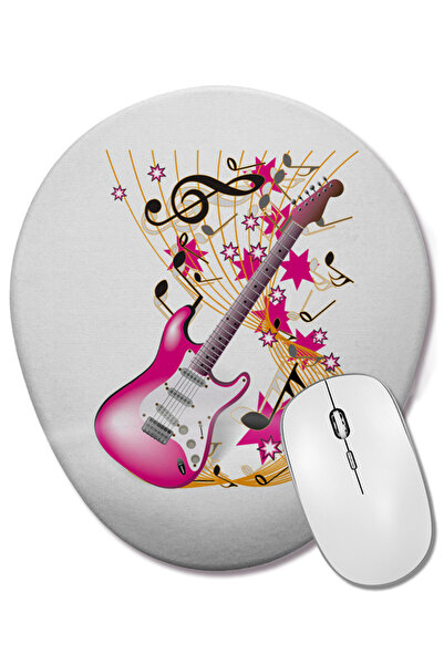 BASKI DÜNYASI Music Music Mouse Pad oval cu suport pentru încheietura mâinii ...