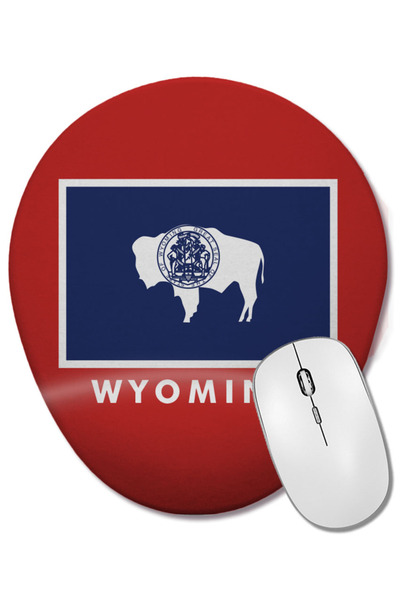 BASKI DÜNYASI Mouse Pad oval cu suport pentru încheietura mâinii, steagul sta...