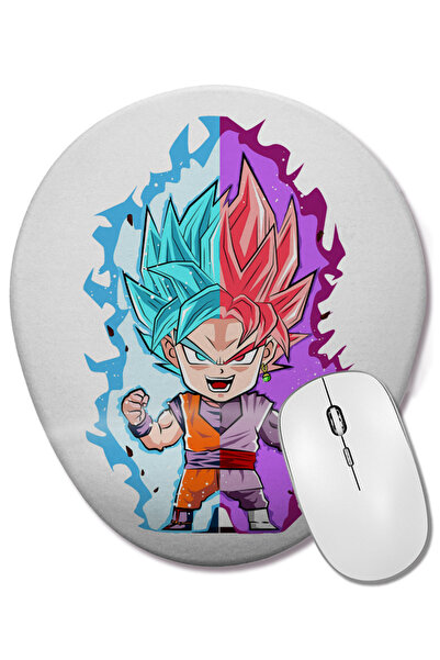 BASKI DÜNYASI Mouse Pad oval Dragon Ball Z cu suport pentru încheietura mâinii