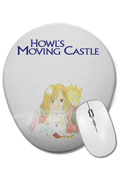 BASKI DÜNYASI Mouse Pad oval cu suport pentru încheietura mâinii Howl's Movin...