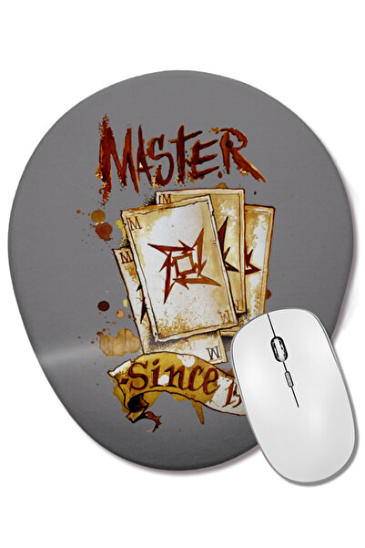 BASKI DÜNYASI Mouse Pad oval cu suport pentru încheietura mâinii Metalhead Ma...