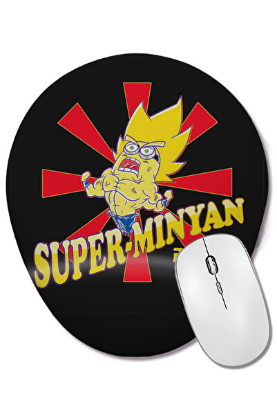 BASKI DÜNYASI Mouse Pad oval Super Super Minion Minyan cu suport pentru înche...